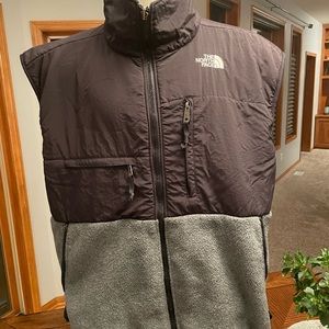 North Face Denali Vest Mens XL black/grey